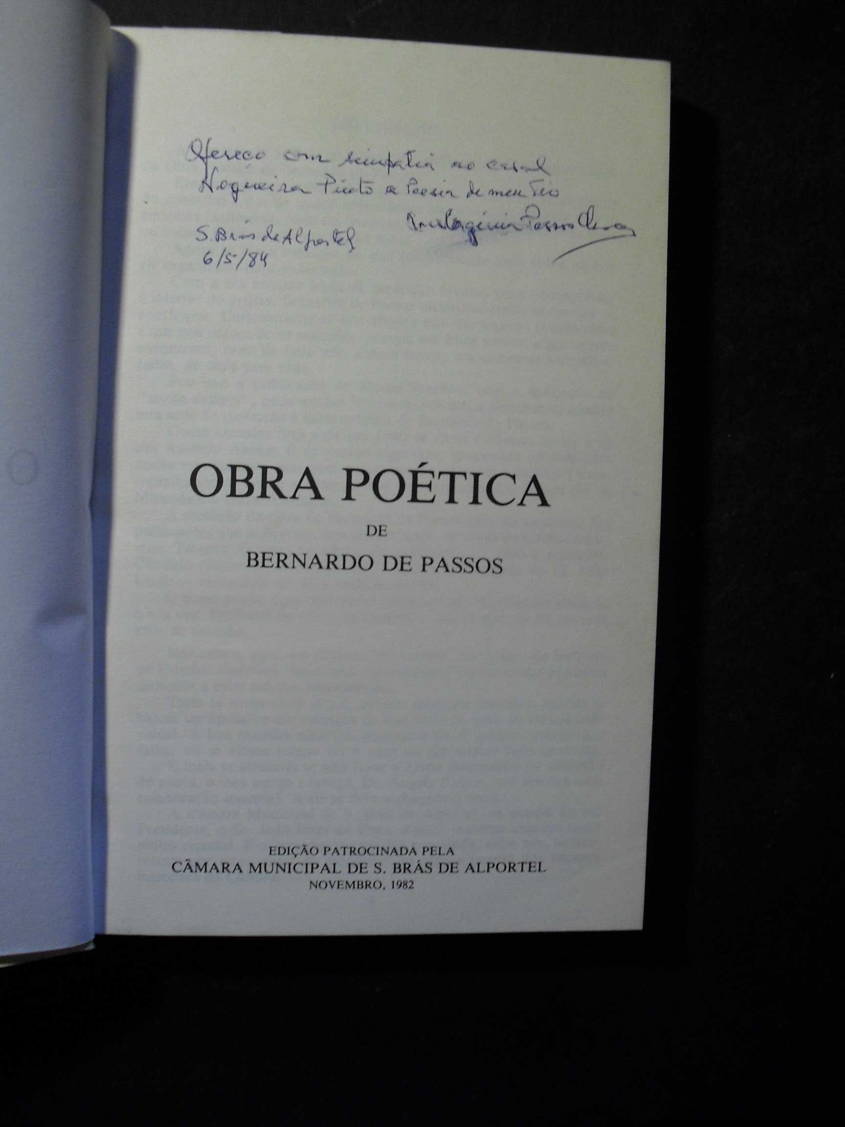 Magalhães (Joaquim,Notas );Bernardo dos Passoa-Obra Poética