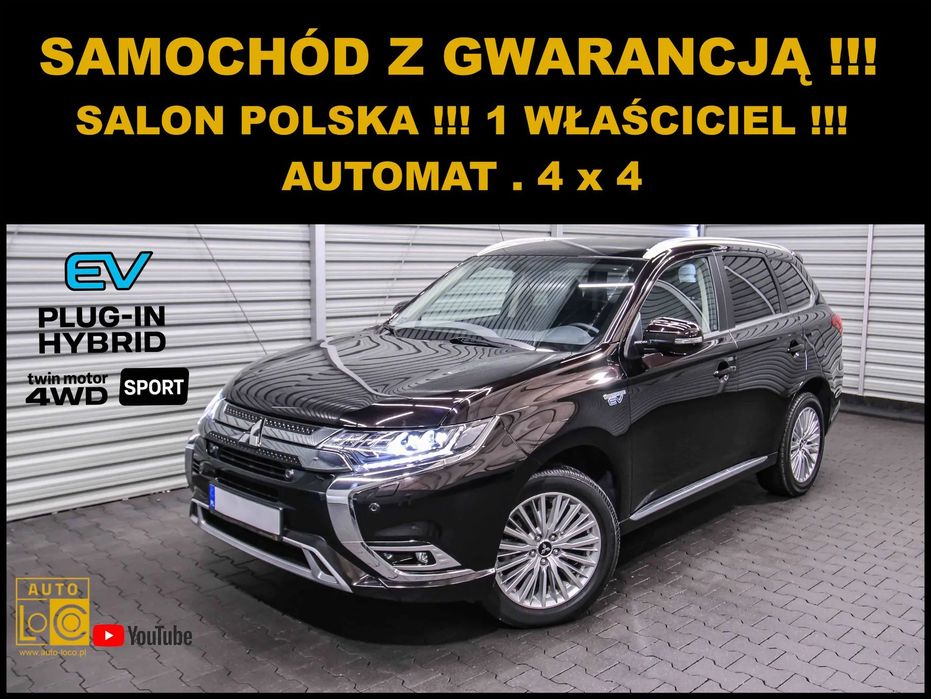 Mitsubishi Outlander AUTOMAT 4 x 4 + Salon POLSKA + 1 Właściciel + Navigacja + Skóra !!!
