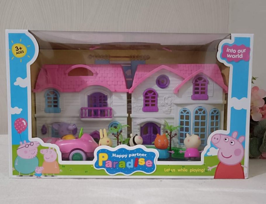 Свинка Пеппа Peppa pig Пепа фігурки будинок дом машина друзі друзья