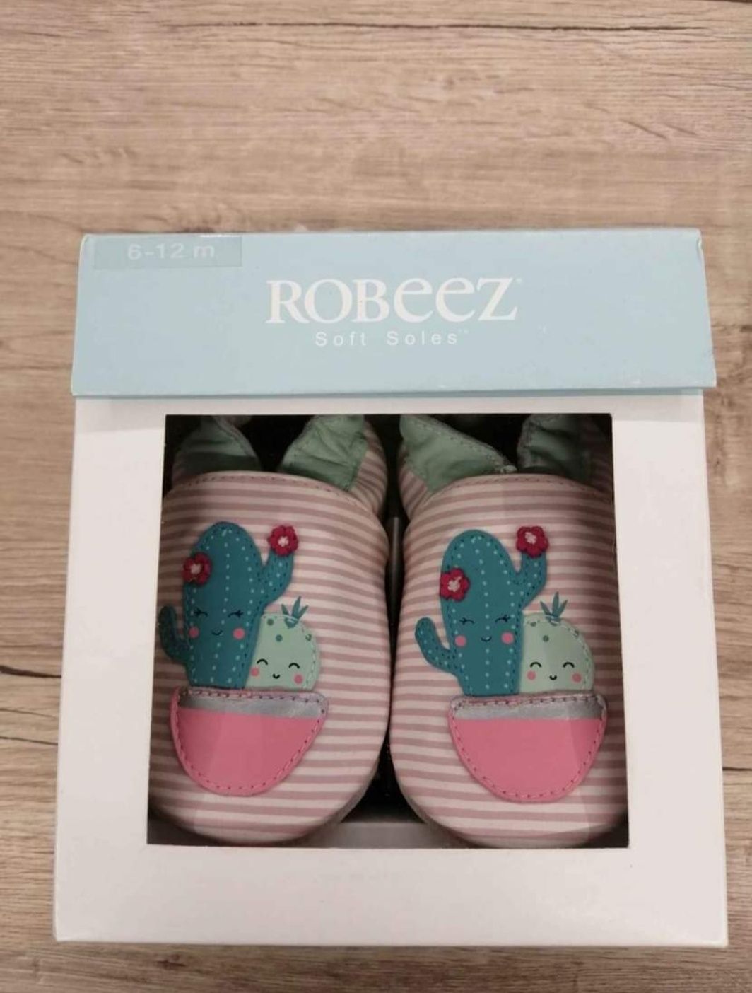 Sapatinhos em pele Robeez 6-12m, (19/20) NOVOS