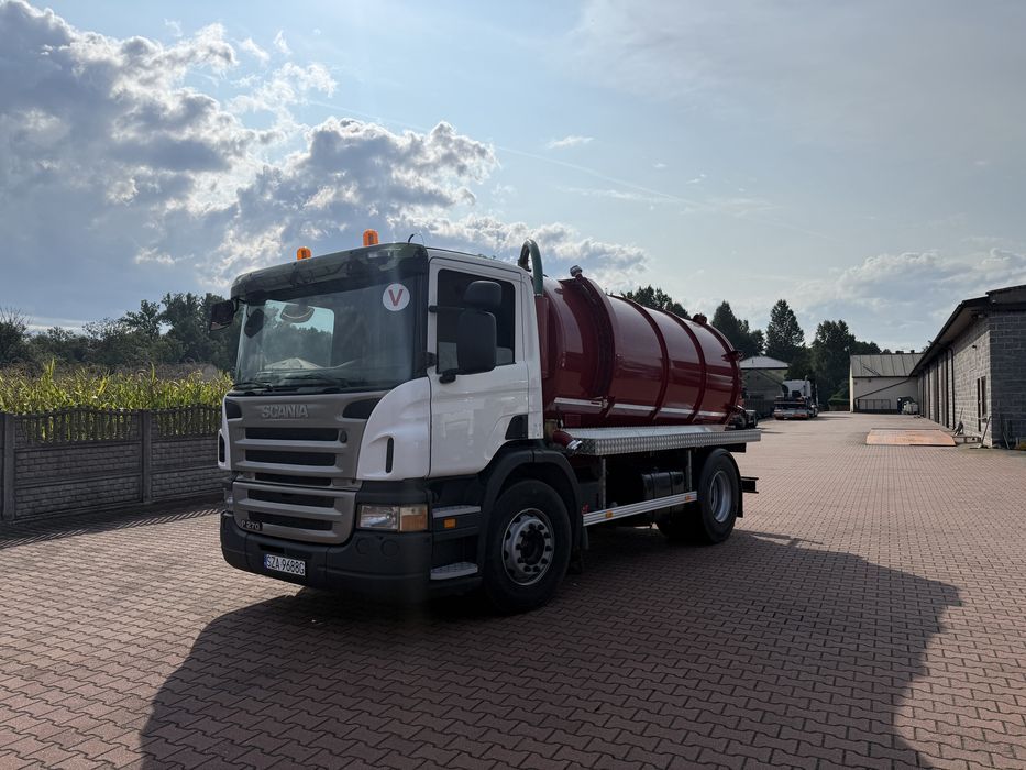 SCANIA P270 Asenizacyjny 2007 SPECJALNY 11 m3 beczka SZAMBIARKA