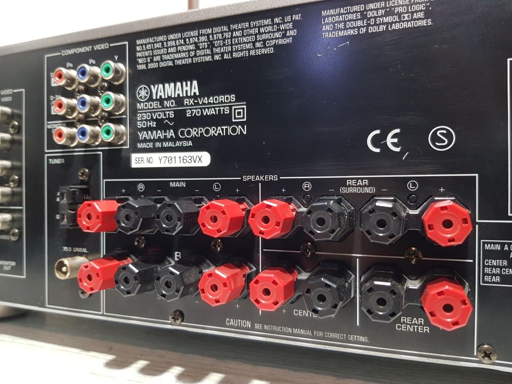 AV ресивер/підсилювач YAMAHA RX-V440RDS, 2*140Вт, б/у з Німеччини