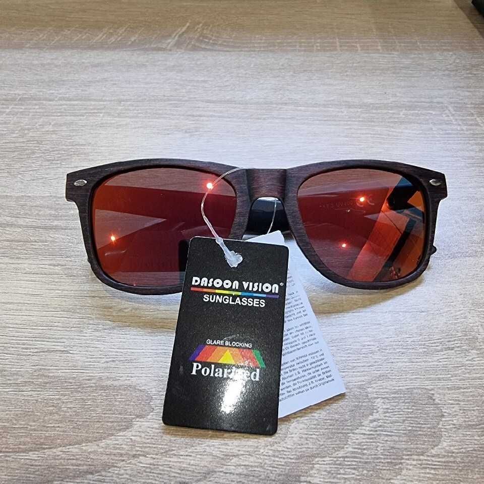 Okulary przeciwsłoneczne z polaryzacją Czerwone