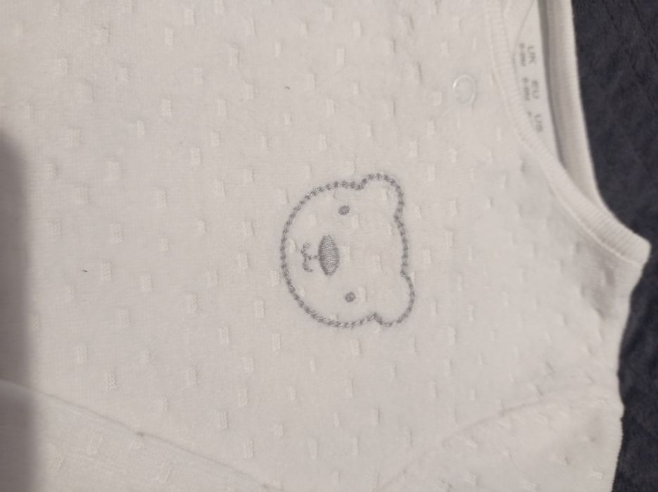 zestaw, komplet niemowlęcy welurowy r.6-9m-cy (74) F&F