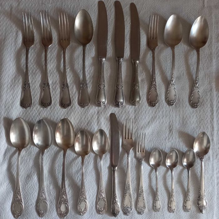 Ложки, ножі, виделки з мельхіору