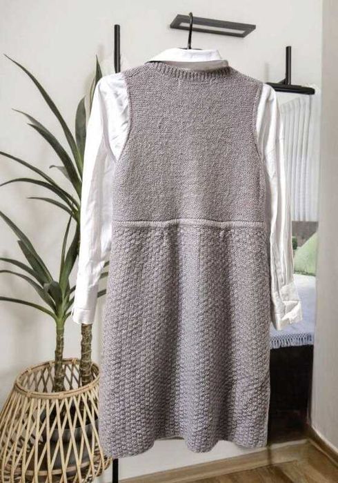 Кардиган-накидка жилетка мохер+шерсть Zara, М/L