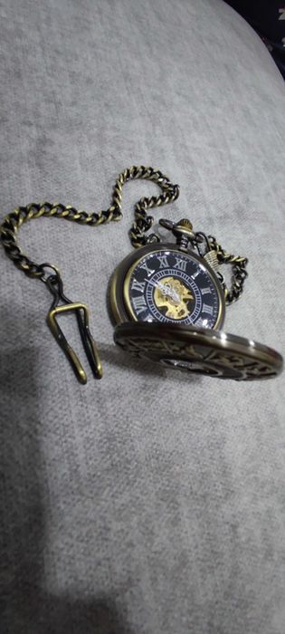 Relógio de Bolso Esqueleto Zodíaco