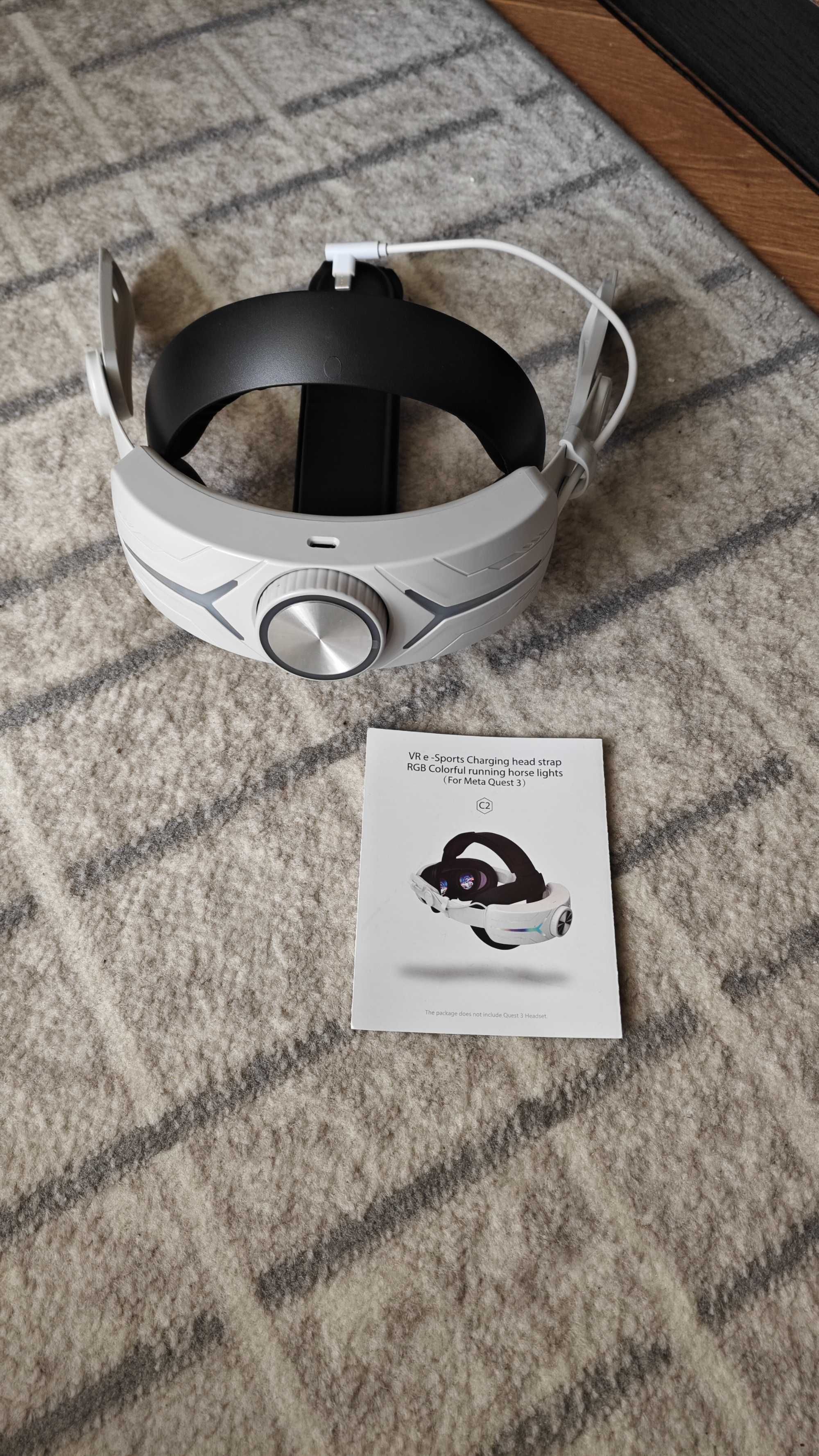 Кріплення Meta Oculus Quest 3 на Голову з акумулятором 8000 mAh RGB