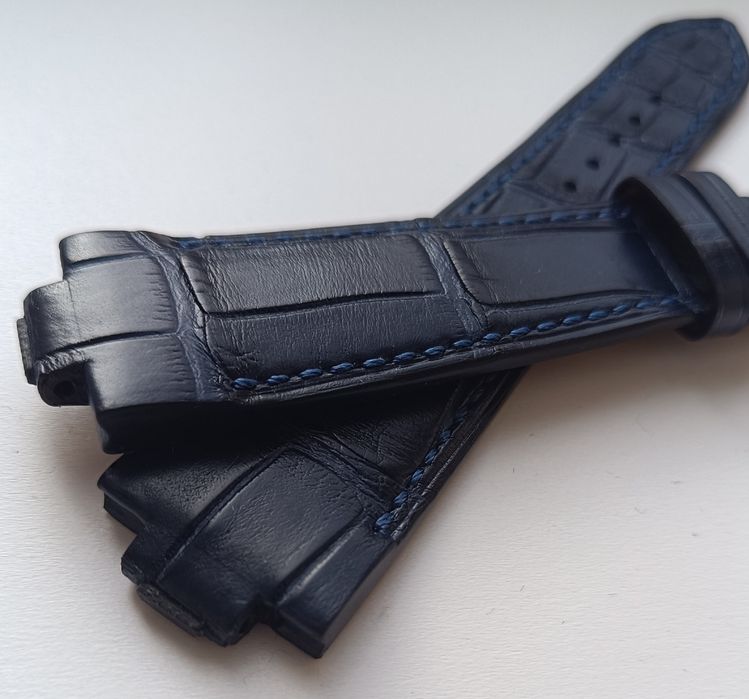 Ремешок Ulysse Nardin Marine 23/18 синий аллигатор