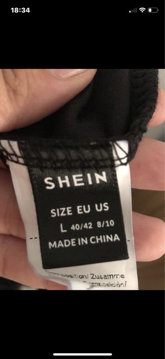 Vestido preto de festa da Shein
