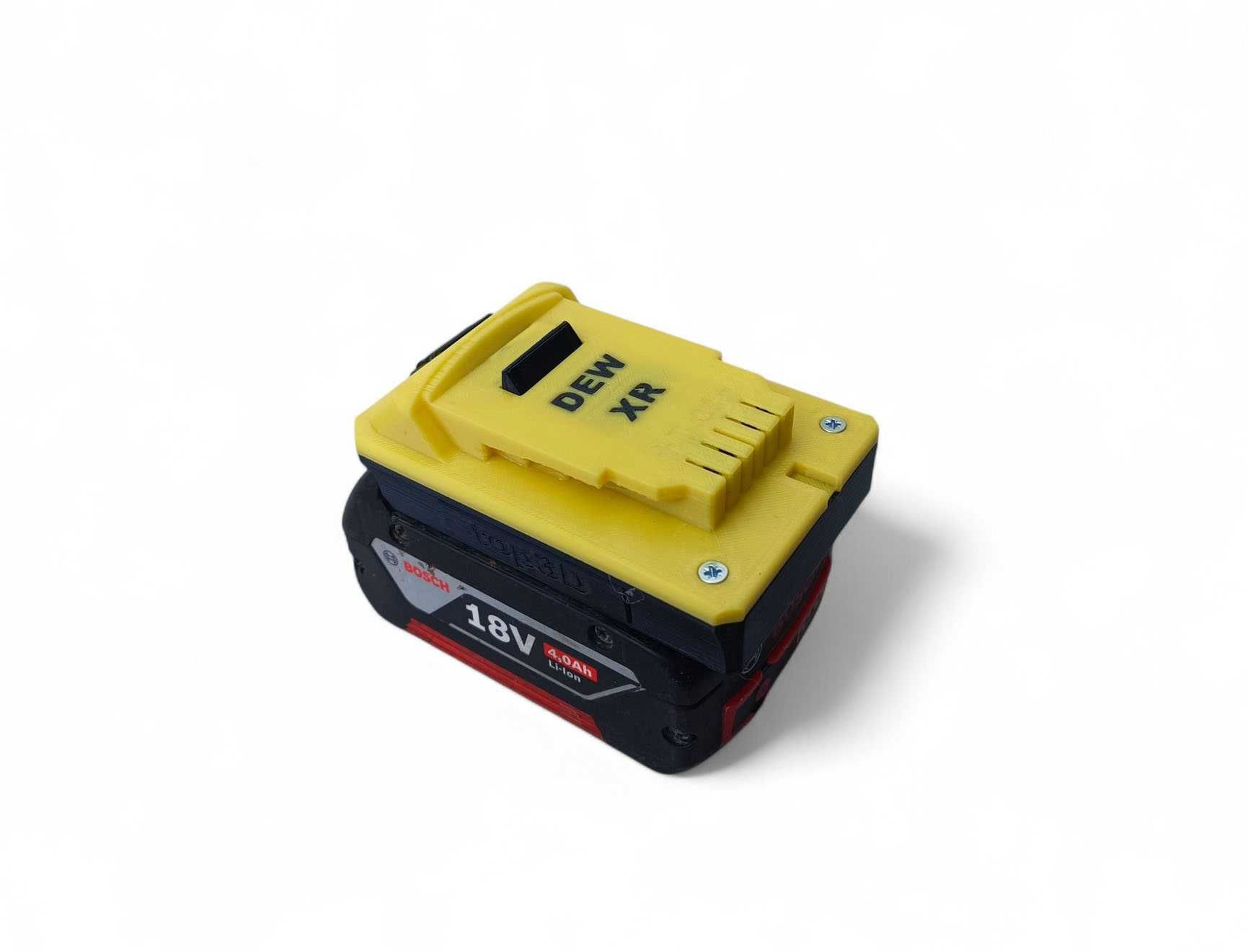 Adapter Dewalt XR18 na baterie Bosch PRO przejściówka