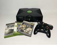 Xbox Classic z softmodem, padem i grami – konsola w pełni sprawna