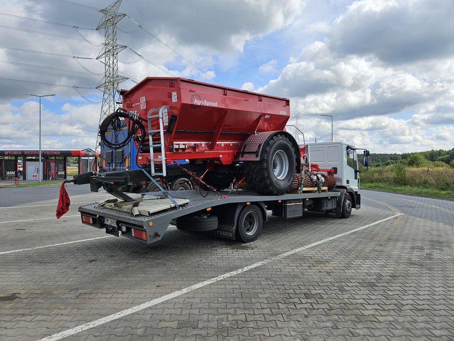 Transport maszyn, pomoc drogowa, laweta, holowanie