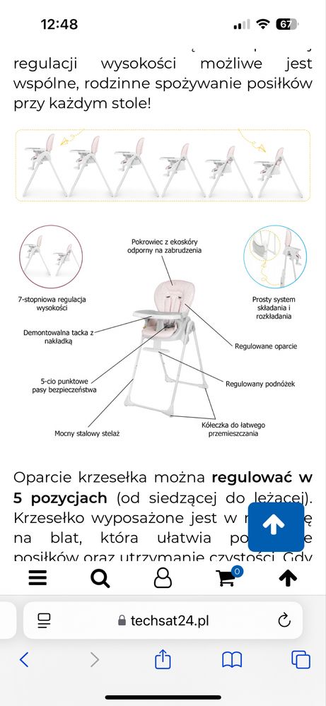 Krzeselko do karmienia
