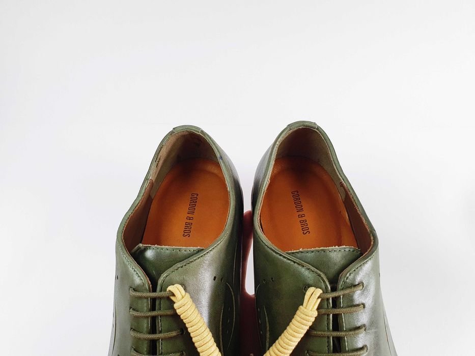 Мужские туфли GORDON & BROS 44 29 см 10 UK зеленые