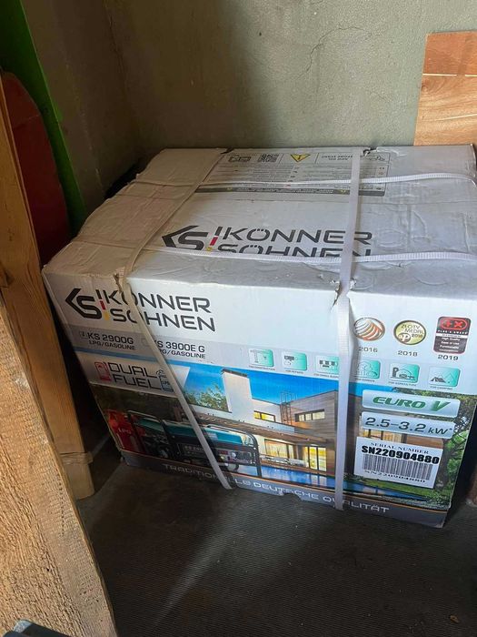 Генератор Konner&Sohnen KS 2900G 2.5 квт/3,2 квт Газ-бензин (Гібрид.)
