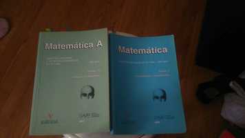 Livros de apoio a exame de Matemática A