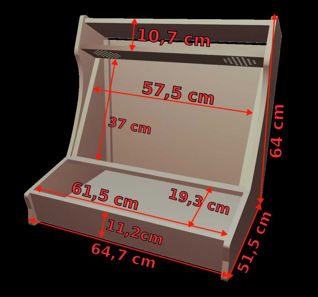 Bartop Arcade dla Pandory do złożenia 24" MDF 16mm automat retro MAME