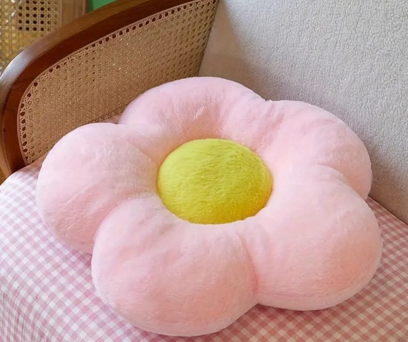 Komplet koc 150x100 + zestaw poduszek 2 kwiaty + gwiazda