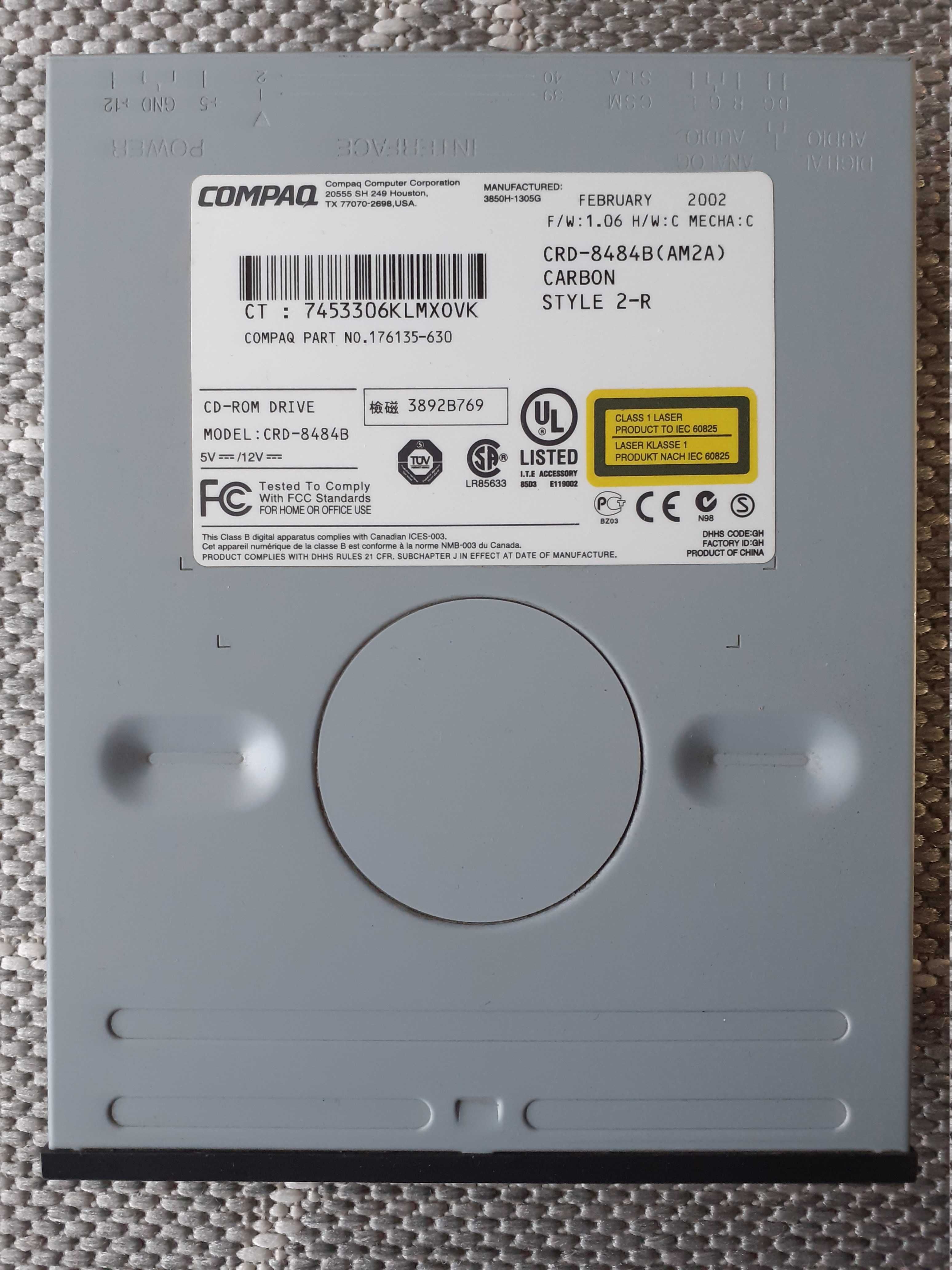 napęd czytnik CD-ROM Compaq CRD-8484B czarny wewnętrzny ATA