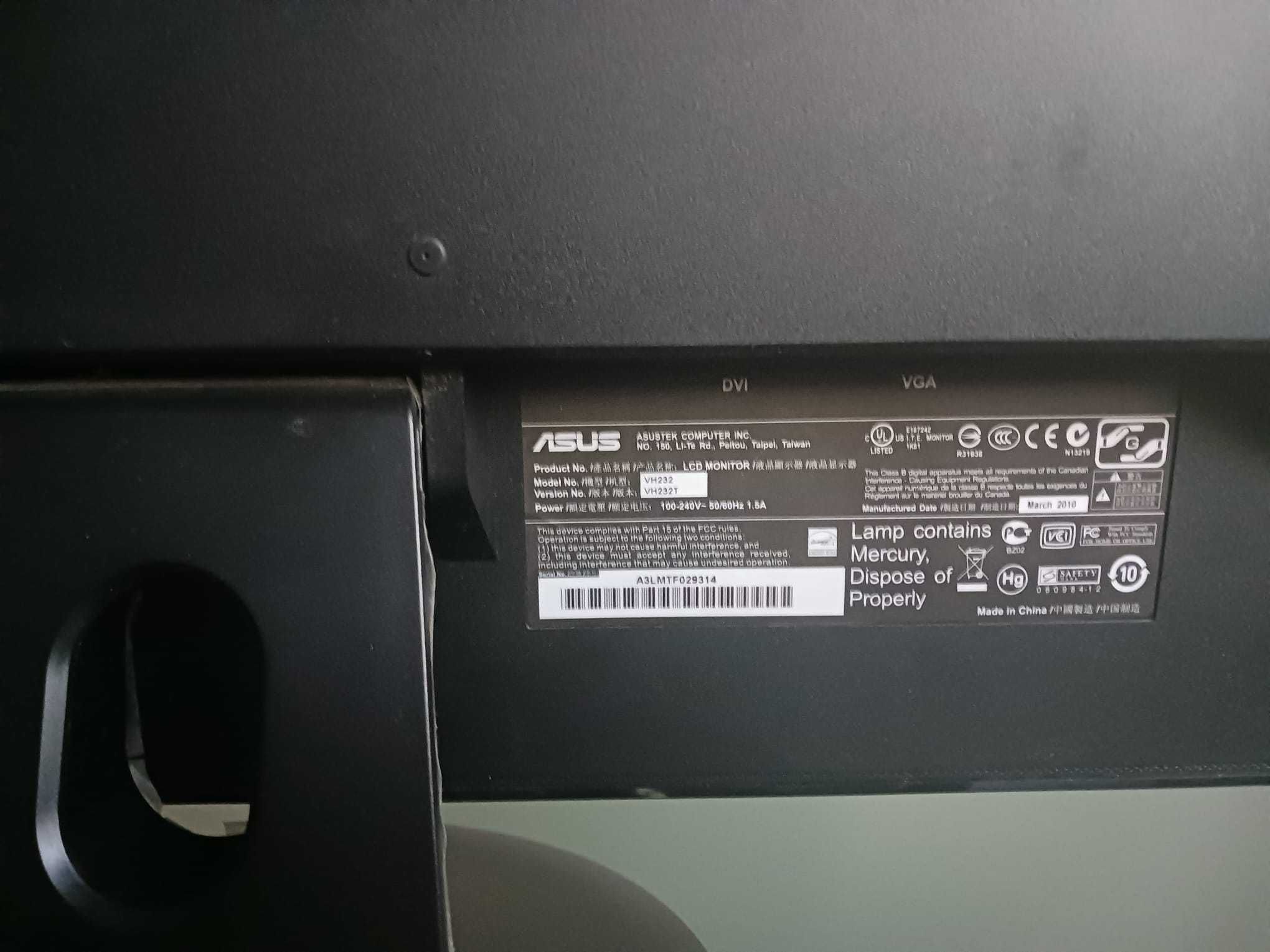 Monitor Asus 23"