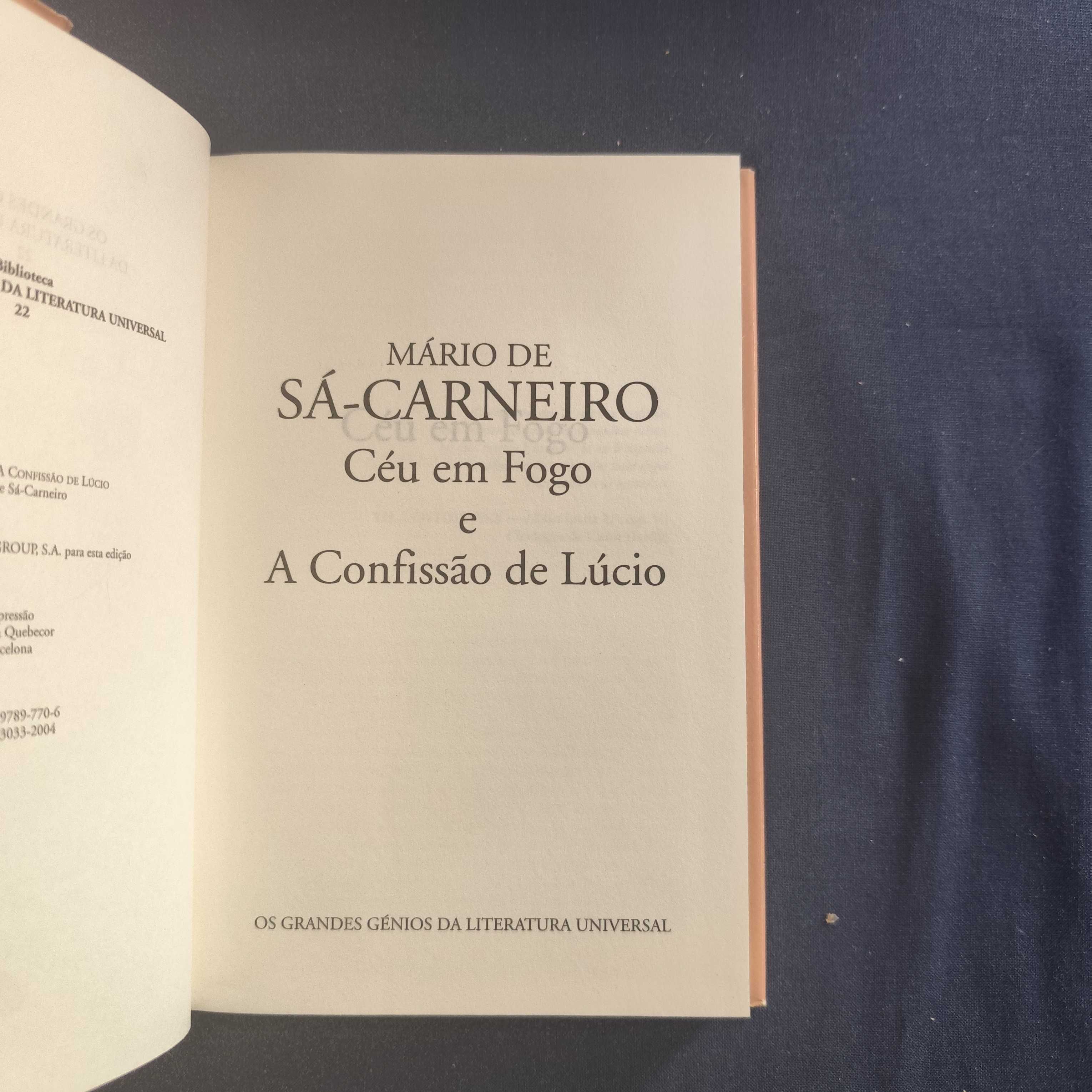 Mário de Sá-Carneiro - Céu em Fogo e A Confissão de Lúcio