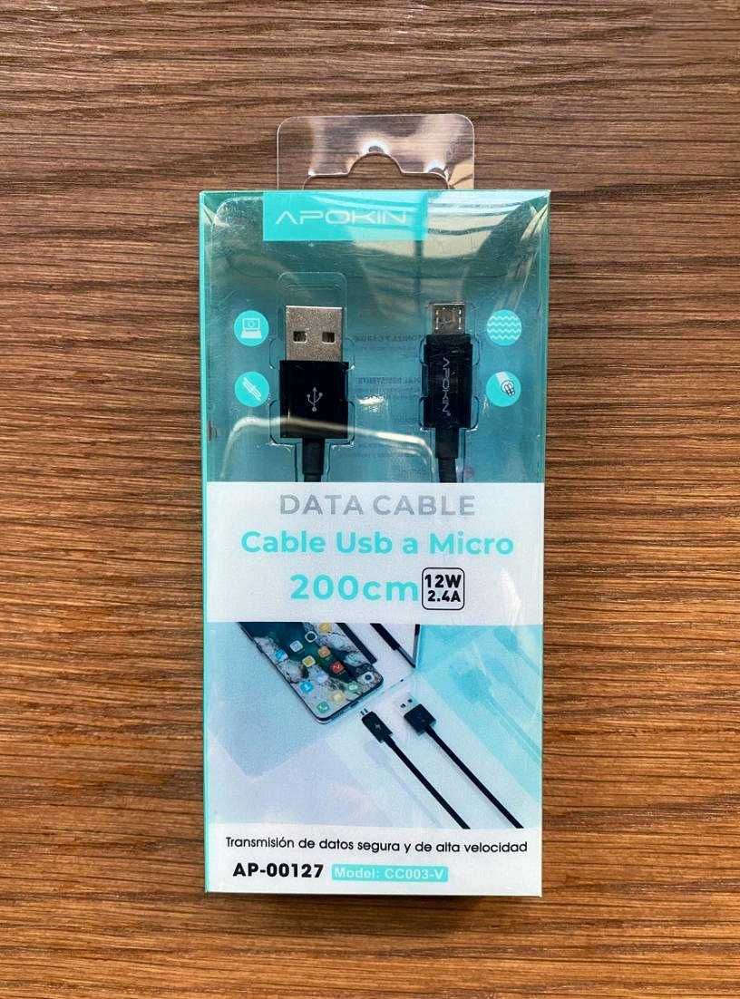 Cabo carregador Micro USB - 2 Metros