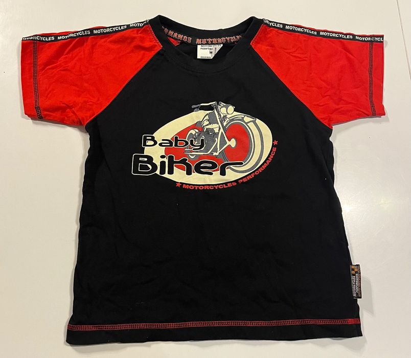 Koszulka t-shirt z motocyklem baby biker moto bawełniana bluzka dzieci