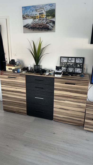 Meble Madox komoda + 2 szafaki rtv + 2 półki