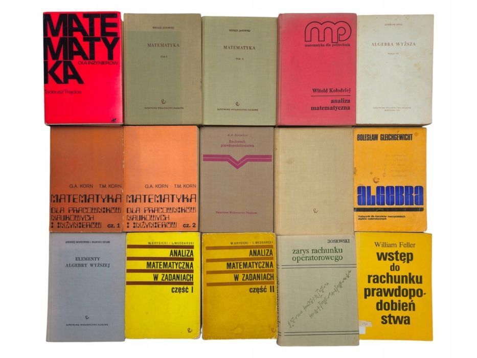 12x książki techniczne matematyka rachunek prawdopodobieństwa