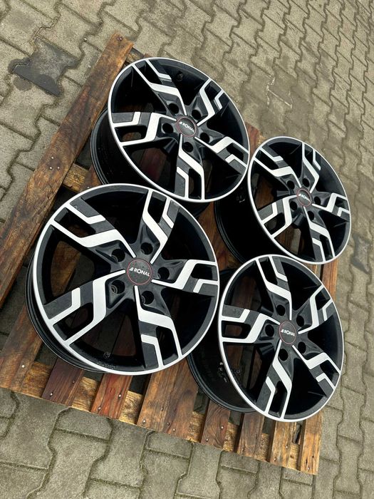 5x130 7j x 17" et33 Porsche SsangYong komplet alufelgi Ronal z TPMS