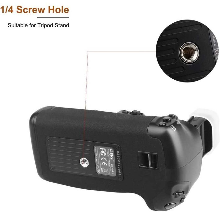 Punho / Grip para Canon 7D Mk II com comando - Novo