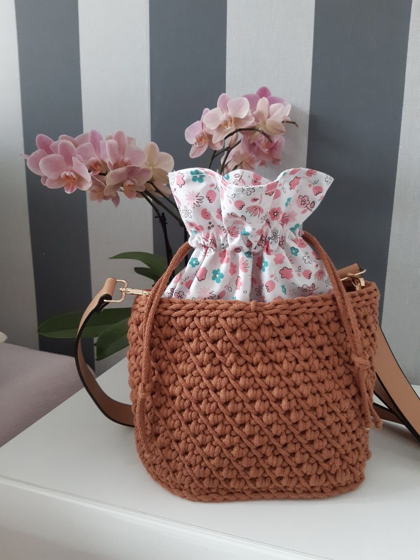 HANDMADE torebka ze sznurka