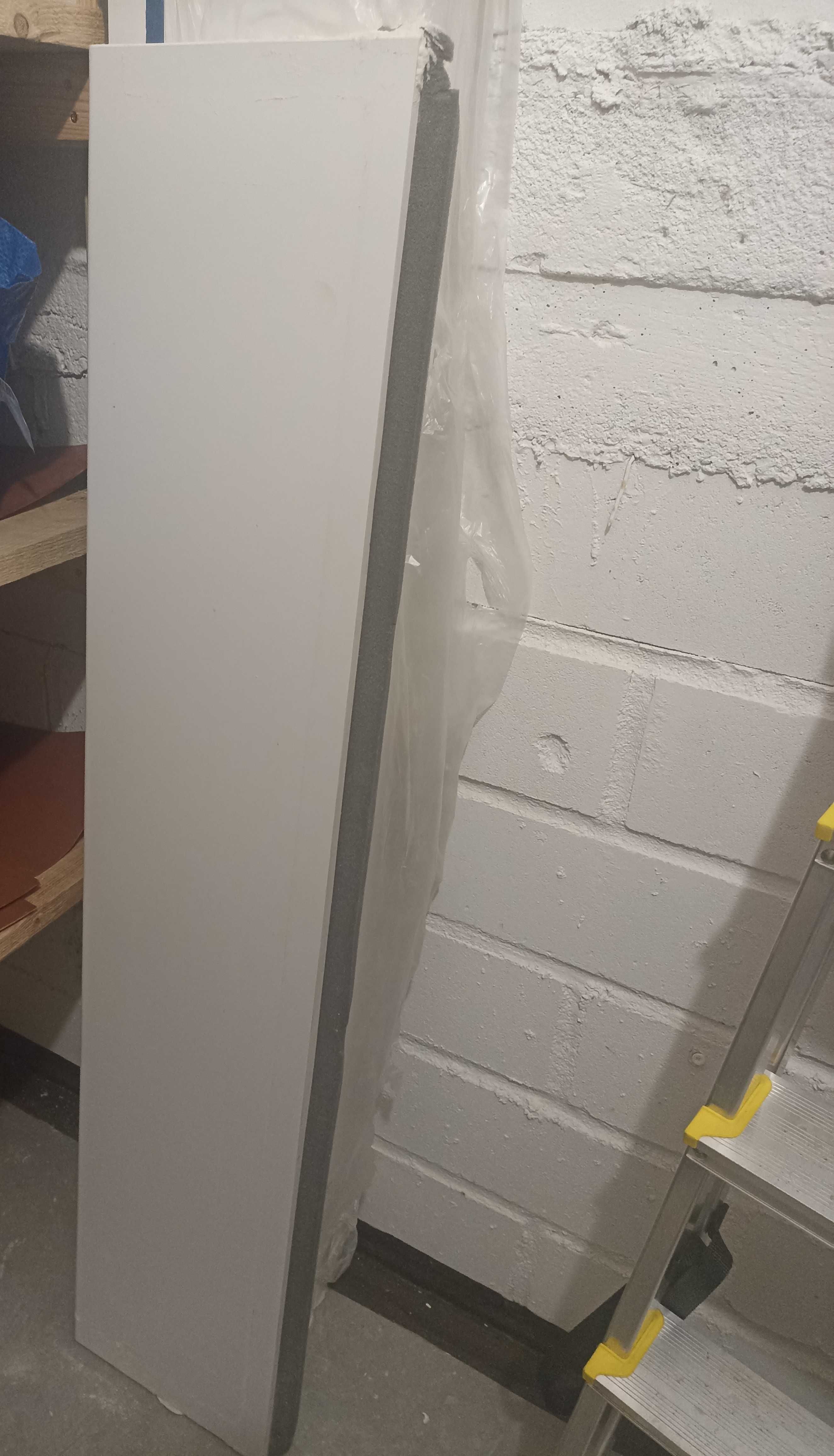 Parapet MDF laminowany biały mat 3 sztuki