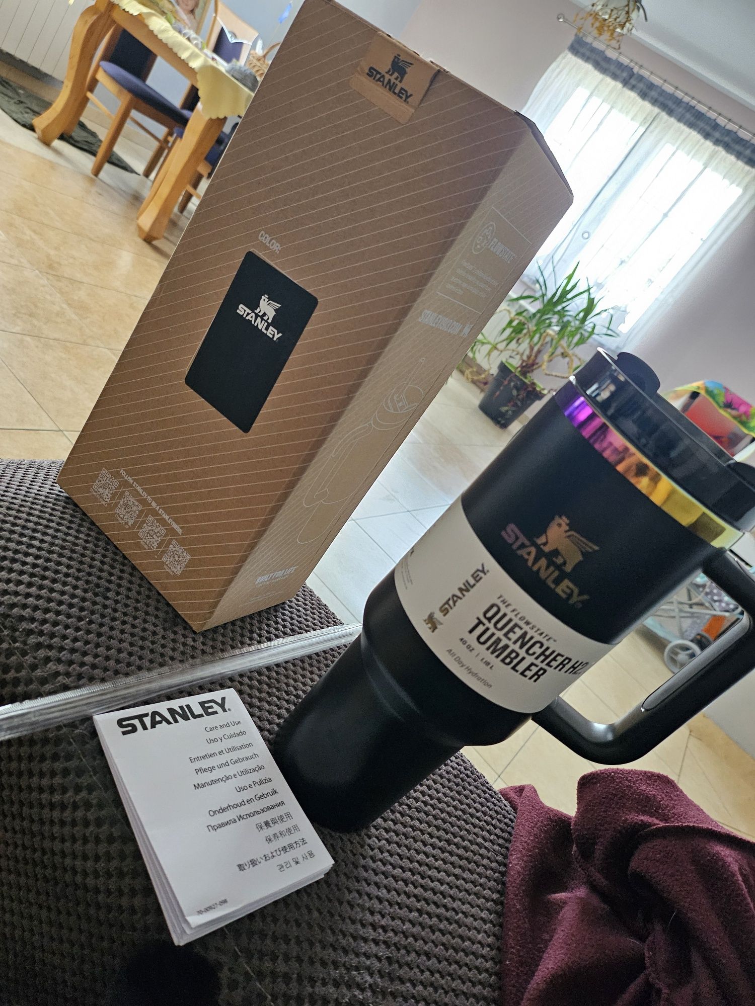 Kubek termiczny Stanley Quencher czarny chrom nowy !