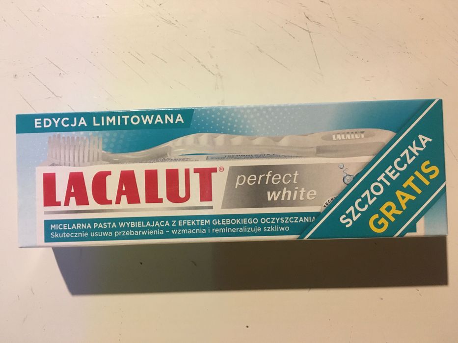 Lacalut Perfect White + szczoteczka