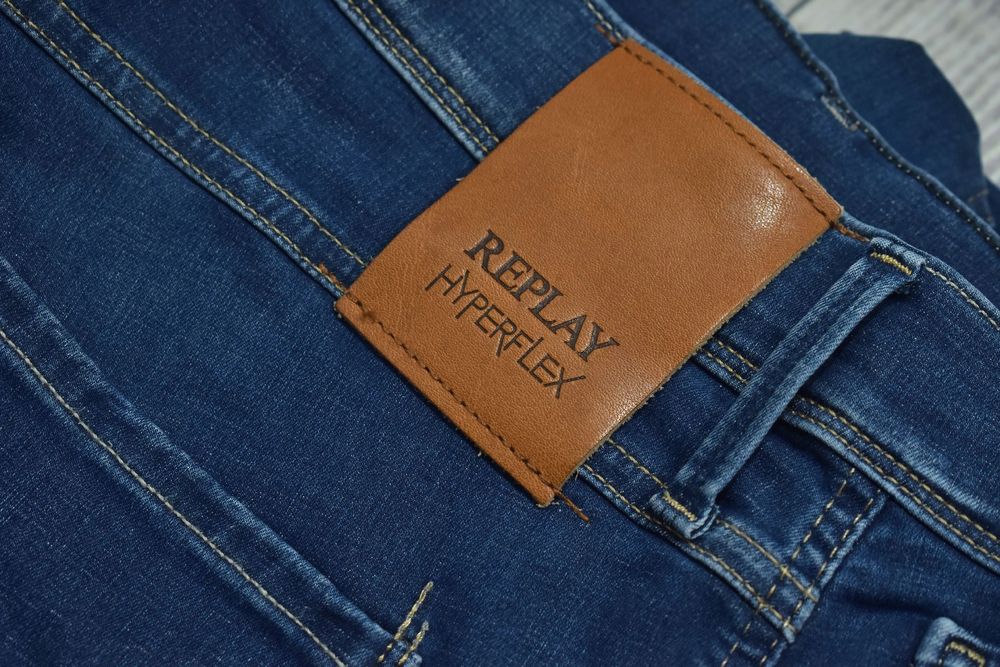 Replay Anbass Męskie Spodnie Dżinsowe W38 L32