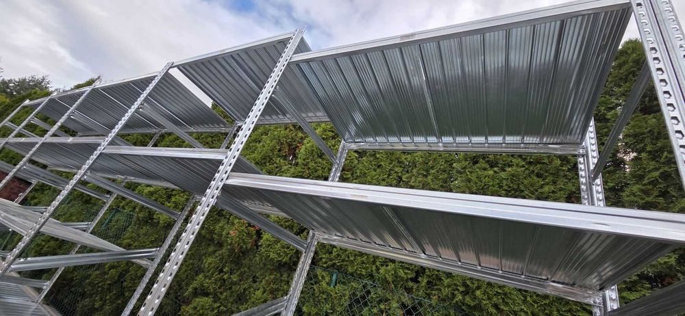 Regały magazynowe z demontażu pólka 70gł x 120  ocynkowany Metalsisem