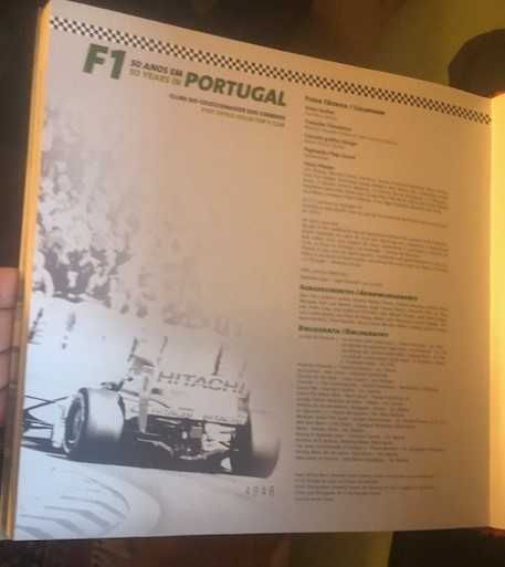 Livro dos CTT "50 Anos da Fórmula 1 em Portugal", de Francisco Santos