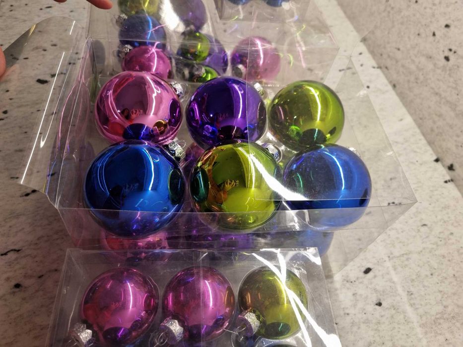 Bombki szklane kolorowe