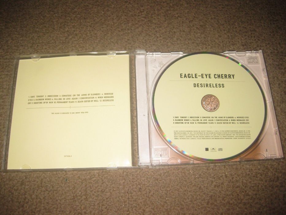 CD do Eagle-Eye Cherry "Desireless" Portes Grátis!