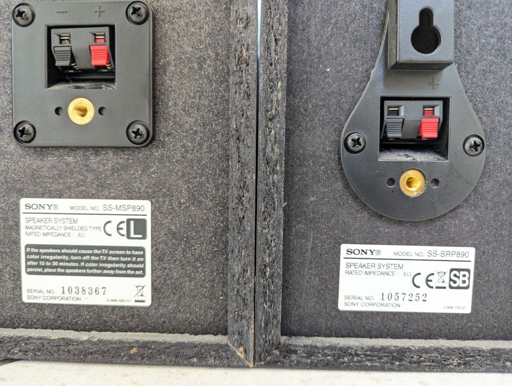 6.0 Акустика Sony SS-MSP890. В отличном состоянии.