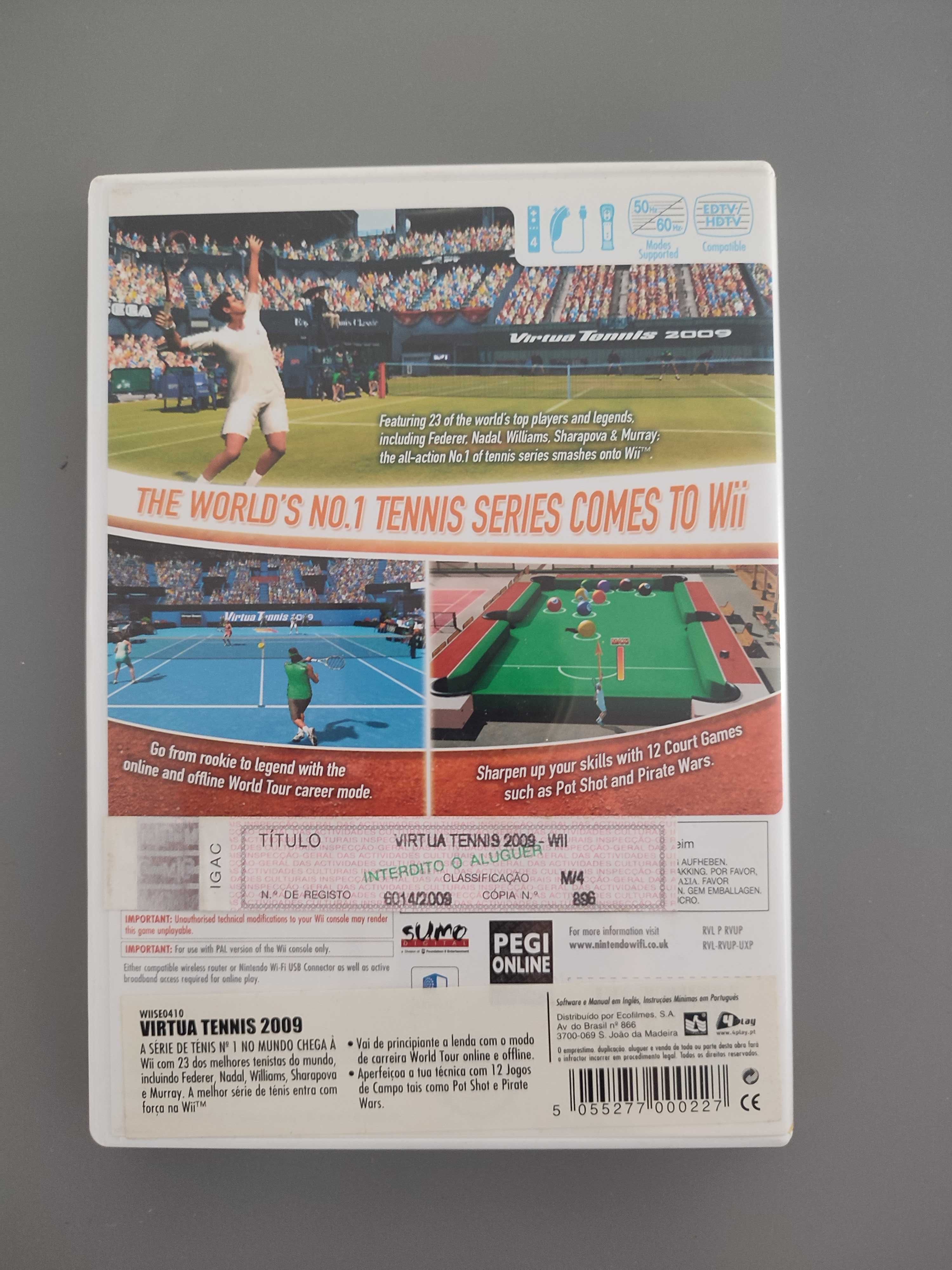 Jogo Virtua Tennis 2009 - Wii