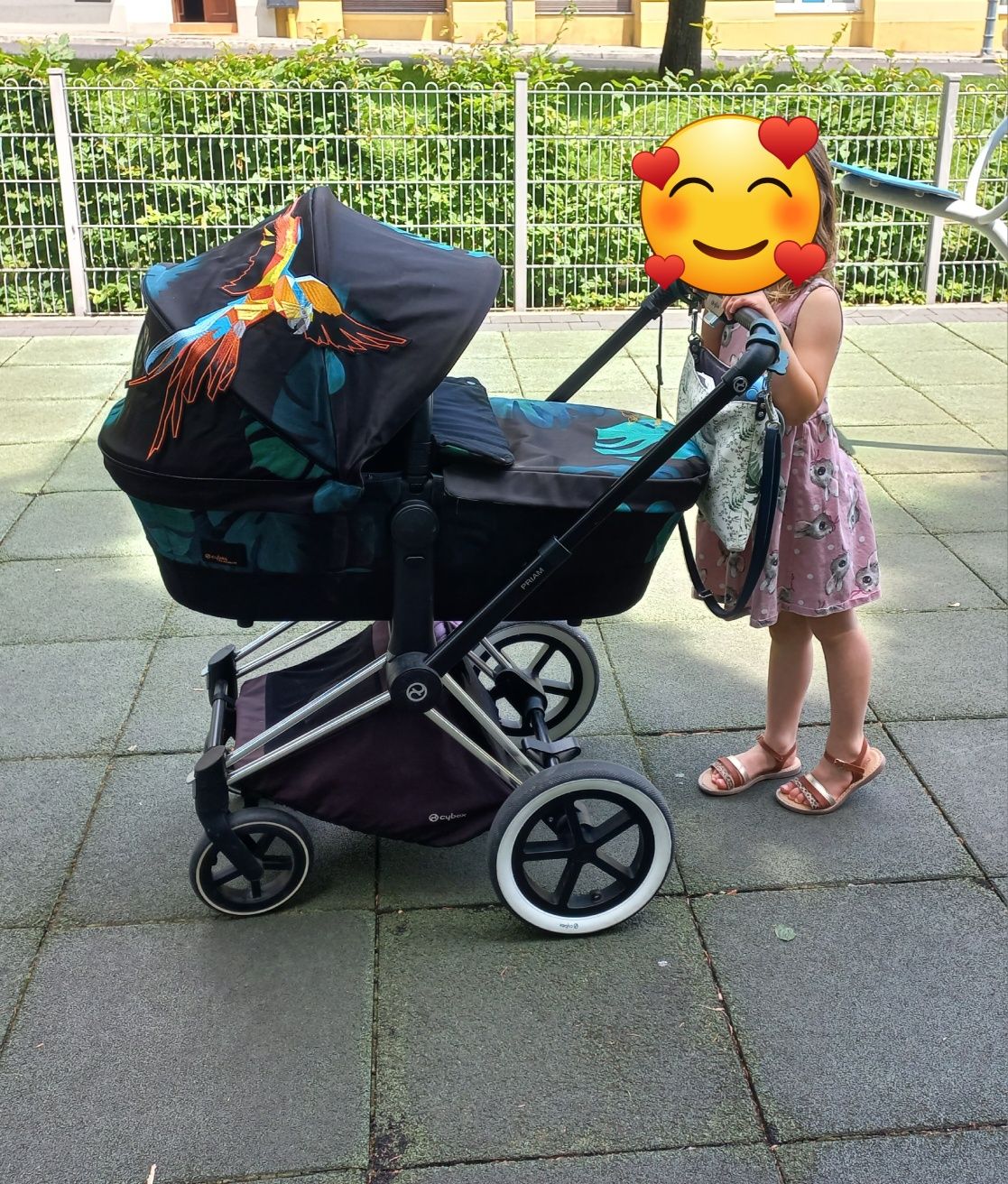 Cybex priam paradise 3w1 gondola spacerówka fotelik baza zestaw