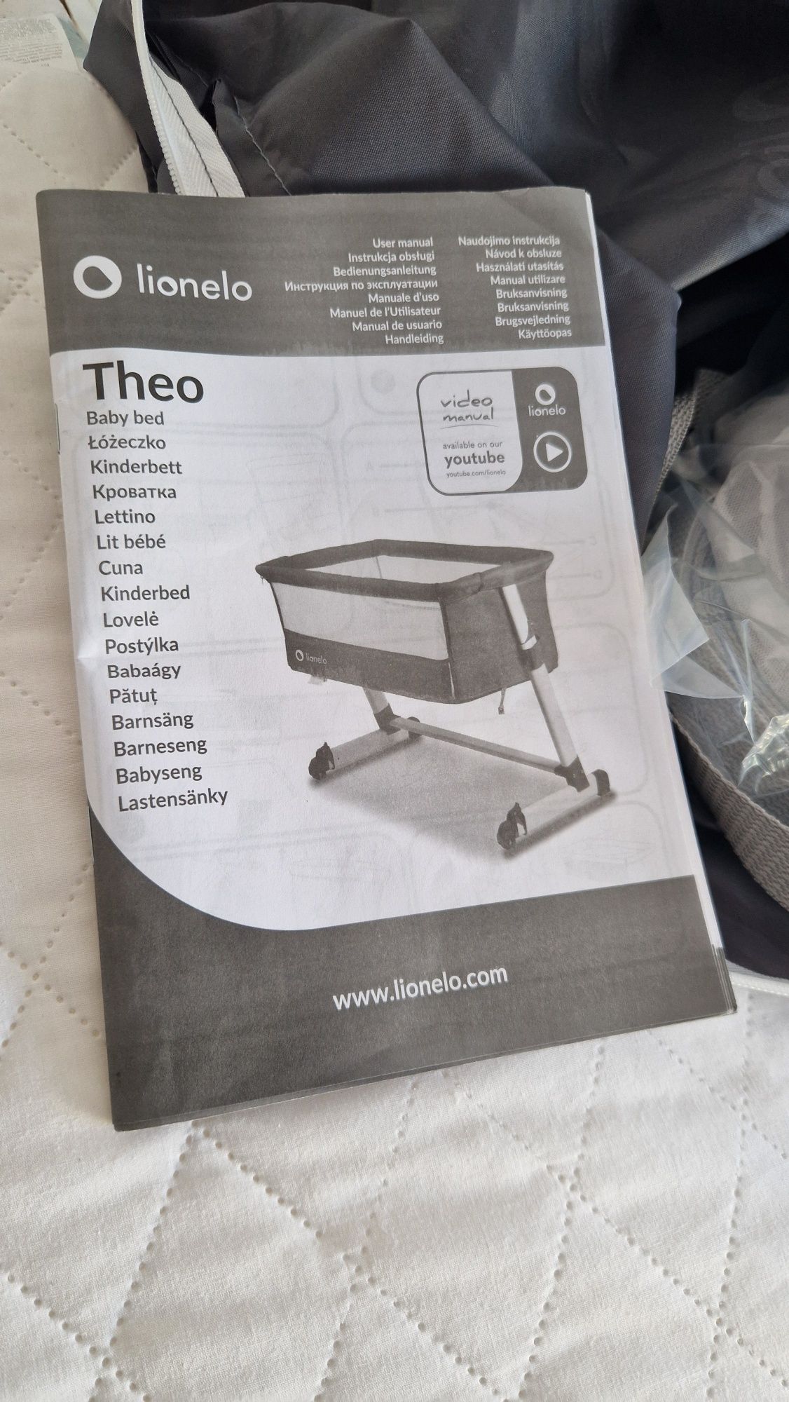 Łóżeczko turystyczne dostawne Lionelo Theo stan BDB.
