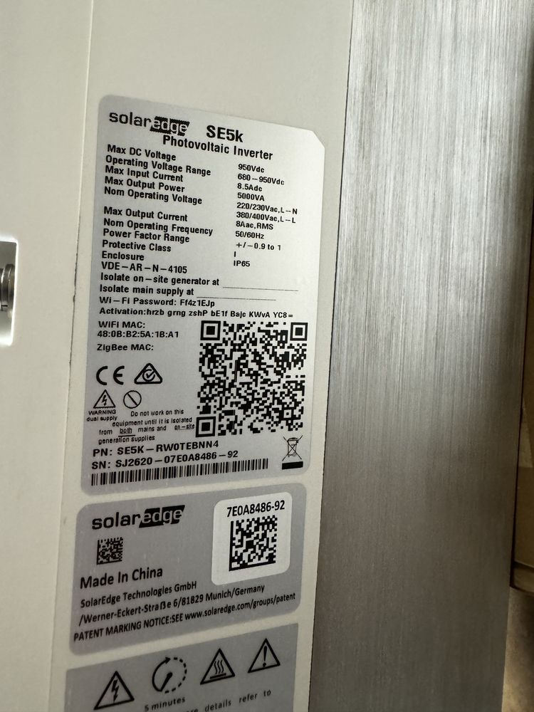 SolarEdge SE3K SE4K SE5K  falownik fotowoltaiczny inwerter