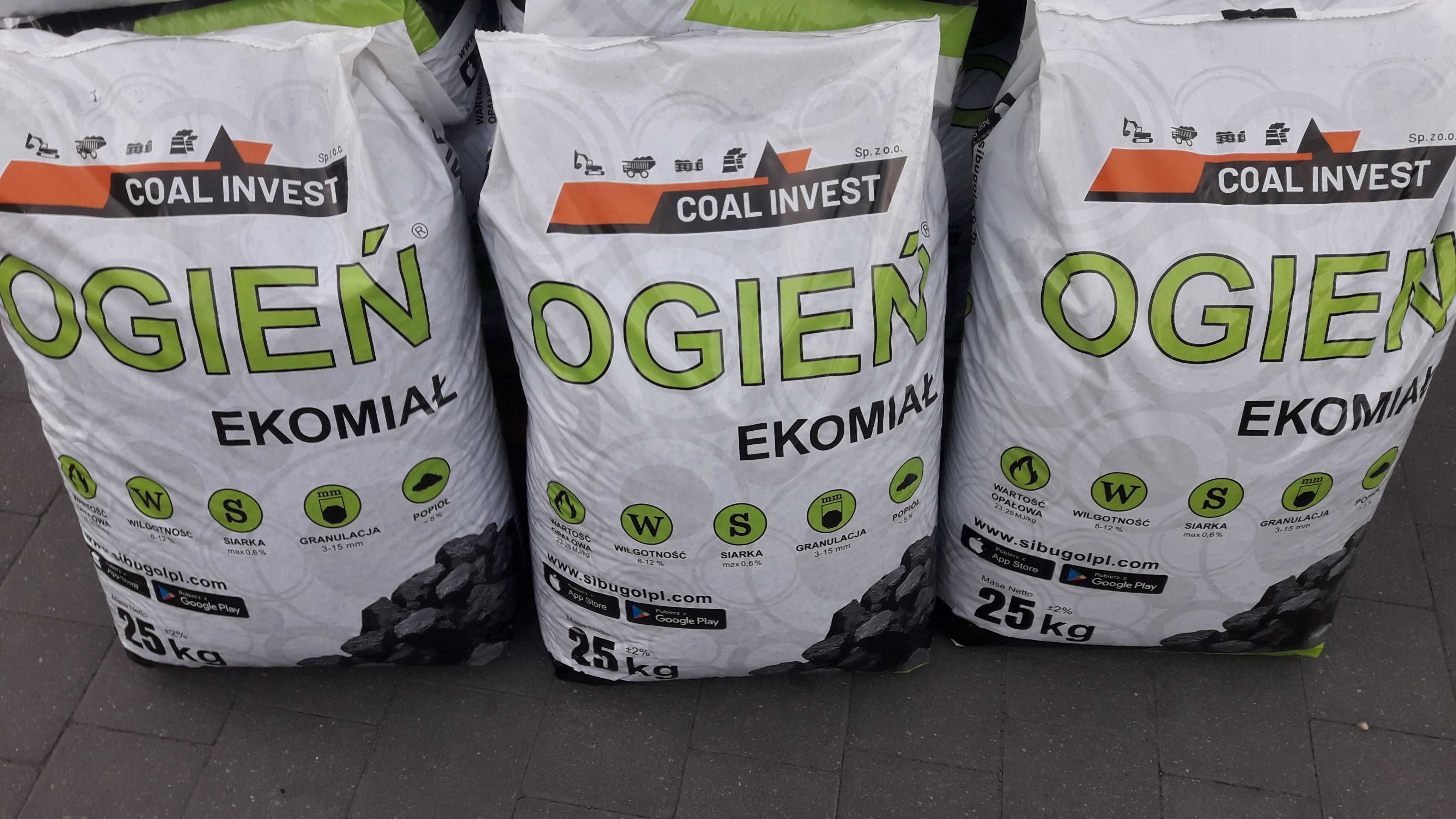Eko miał workowany - drobny czysty groszek - skład opału dostawa HDS