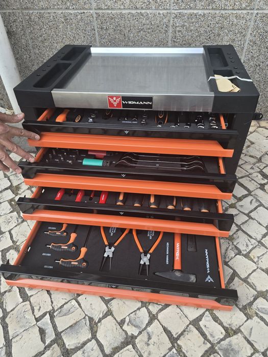 Carrinho de 4 ferramentas gavetas novo
