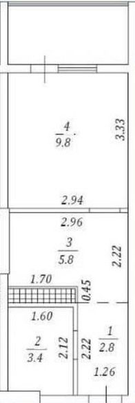 В продаже студия ЖК Акварель 2 Эпицентр Таирова/Небесной сотни