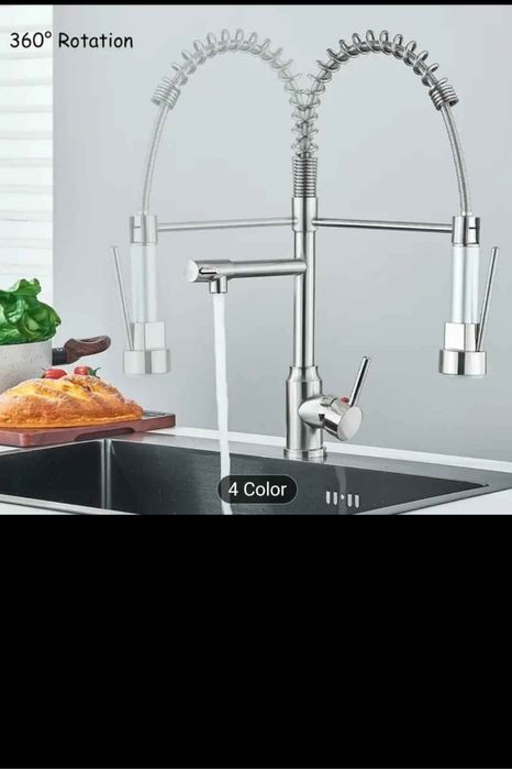 Torneira cozinha MASTER CHEF 2 chuveiro profissional e bica giratória